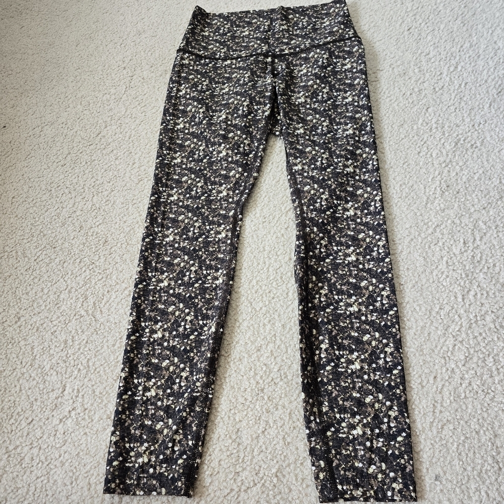 Lululemon 2014 Shine Tight (Roll Down) Shimmy Shimmer Multi Size 6 - Picture 13 of 13